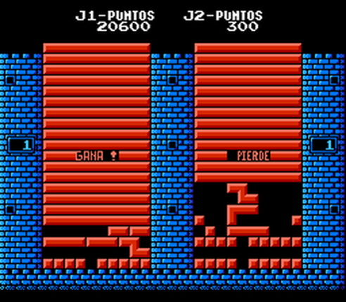 BugTris (Kor) (Unl) (ES) Spanish Translation Patch (FAMICOM) screenshot