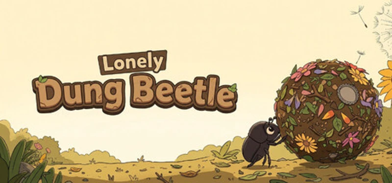 Lonely Dung Beetle Image