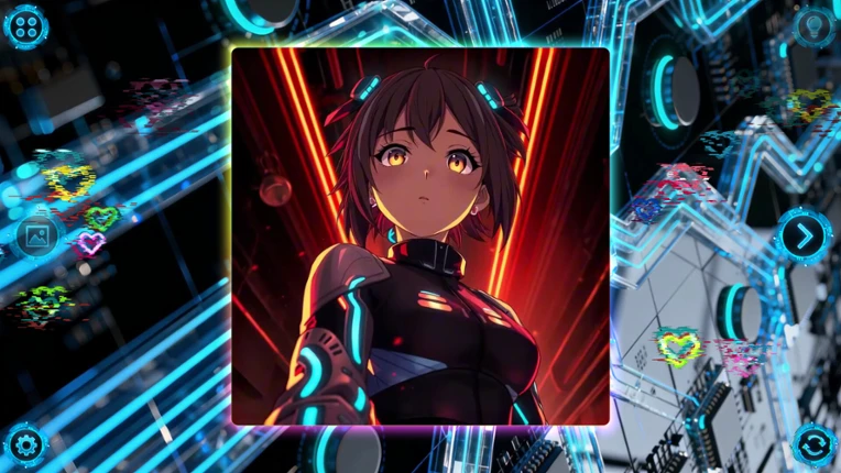 NEONOVA Puzzle: Blue screenshot