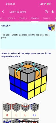 Rubik's Cube Solver &amp; Tutorial screenshot