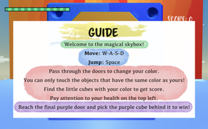 Skybox: Color Adventure screenshot