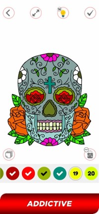 Tattoo Paint By Number Book Image
