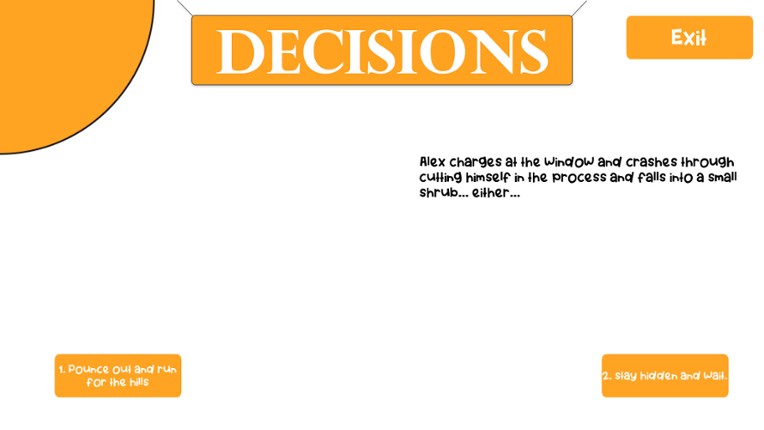 Decisions screenshot