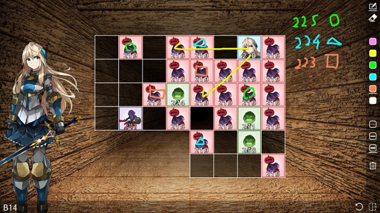 Dungeon in Grid Puzzles screenshot