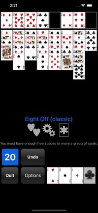 FreeCell & Eight Off screenshot