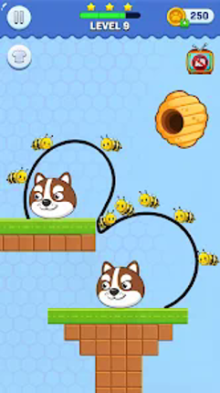 Draw to Save: Dog Puzzle screenshot