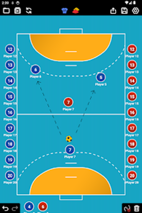 Coach Tactic Board: Handball screenshot