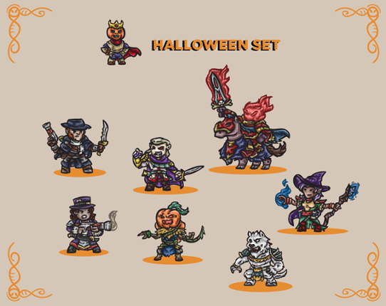 Halloween Paper Miniatures Set Image