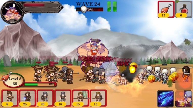 Viking Warrior vs Zombie Defense ACT TD - War of Chaos Silver Version screenshot