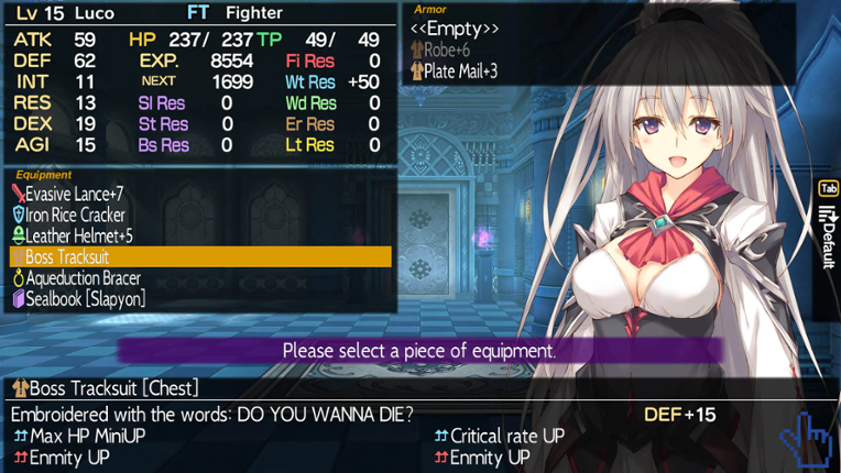 Dungeon Travelers 2-2: The Fallen Maidens & the Book of Beginnings screenshot