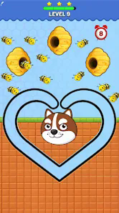 Draw to Save: Dog Puzzle screenshot