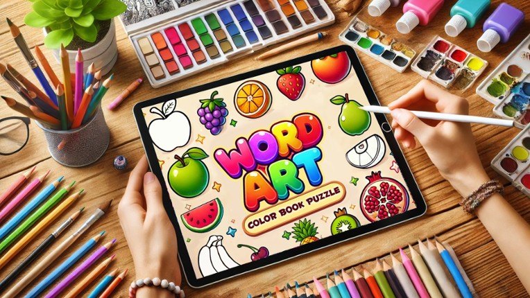 Word Art - Color Book Puzzle Image