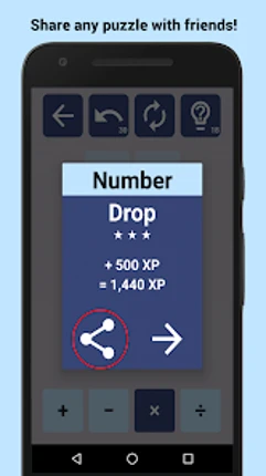 NumberDrop: Hard Math Puzzles Image