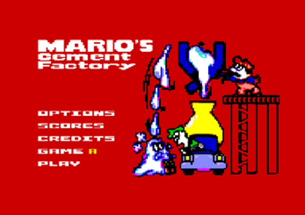Mario's Cement Factory C64 Image