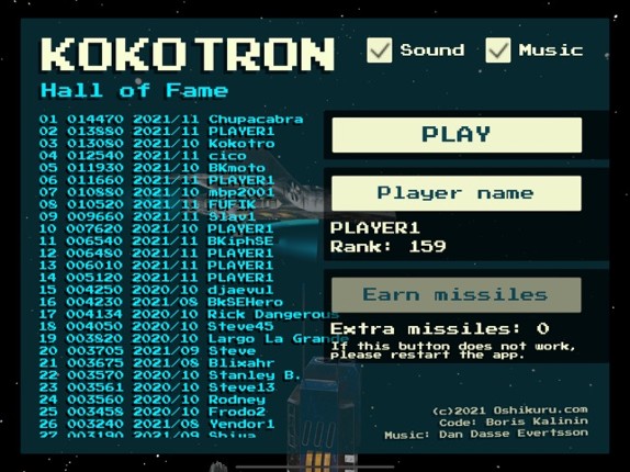 Kokotron screenshot
