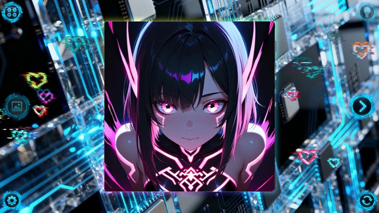 NEONOVA Puzzle: Blue Image