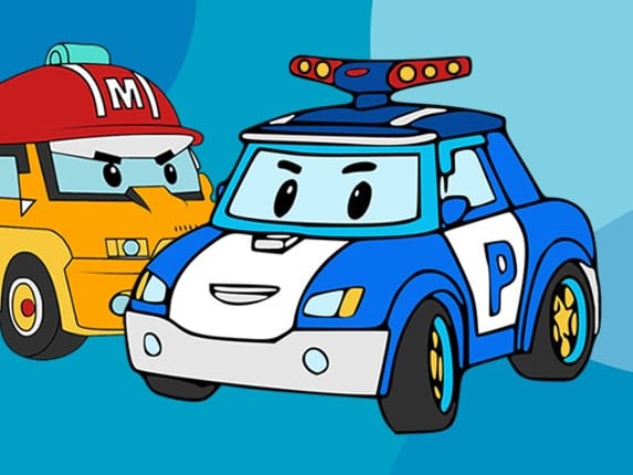 Robocar Poli Coloring Book Image