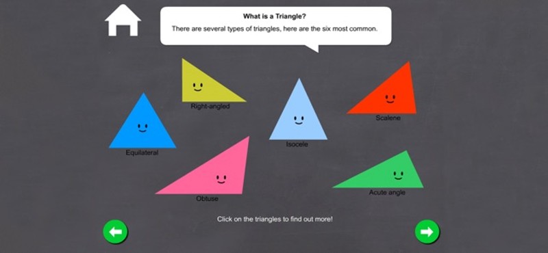 Triangles - Math games Image