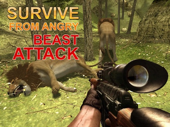 Wild Lion Hunter – Chase angry animals &amp; shoot them in this shooting simulator game Image
