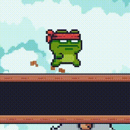 Frog Jump AI Image