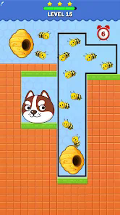 Draw to Save: Dog Puzzle Image