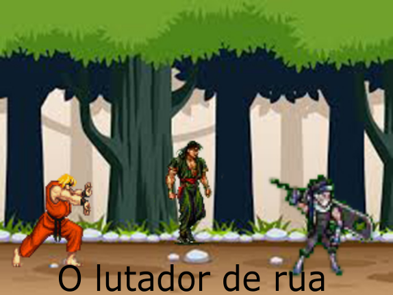 o lutador de rua história Game Cover