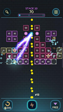Neon bricks screenshot
