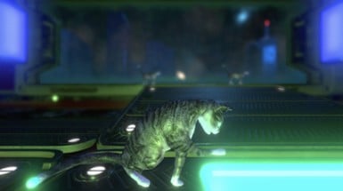 Neon Cyborg Cat Club Image