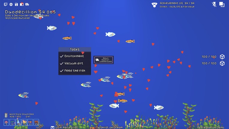 Peacequarium screenshot