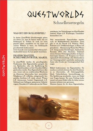 QuestWorlds Schnellstartregeln (DE) Image