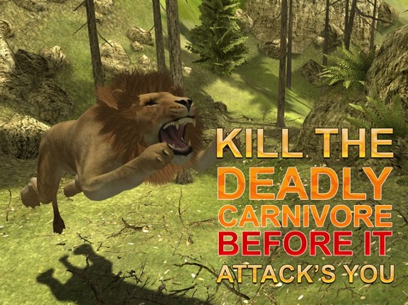 Wild Lion Hunter – Chase angry animals & shoot them in this shooting simulator game screenshot
