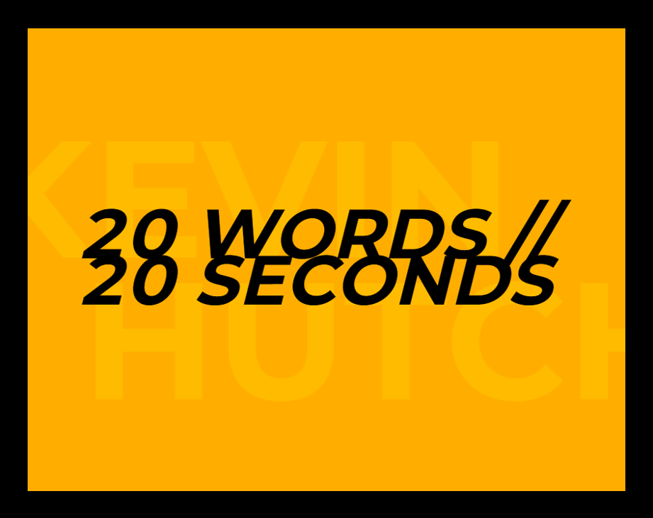 Games like 20 WORDS // 20 SECONDS