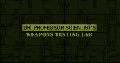 Dr.Professor Scientist's Weapons Testing Lab Image