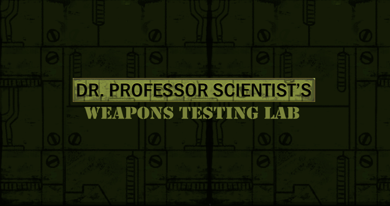 Dr.Professor Scientist's Weapons Testing Lab Game Cover