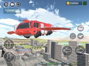 Fire Truck Flying Car Image