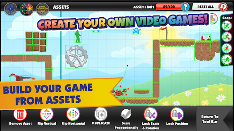Pixicade - Game Creator screenshot