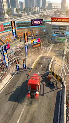Stunt Truck Jumping Image
