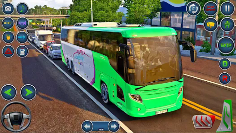 City Bus Driving -Offroad Bus screenshot