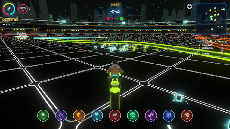 Neon Bike Battle screenshot