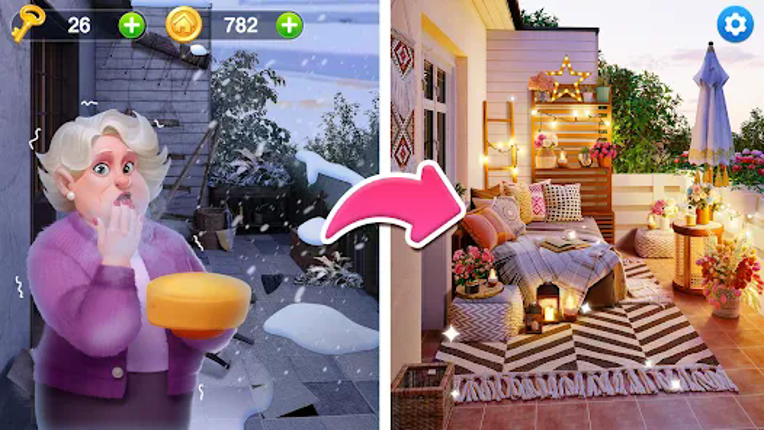 Solitaire Makeover: Dream Home screenshot