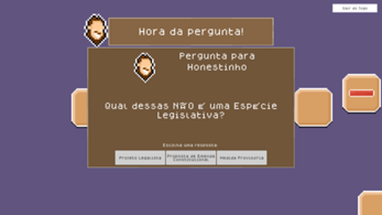 Tô na Frente, Parlamentar screenshot