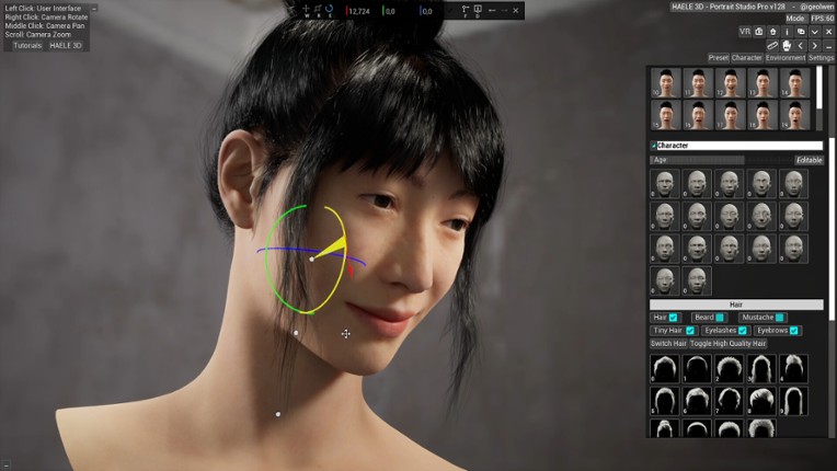 HAELE 3D - Portrait Studio Pro - Drawing References screenshot