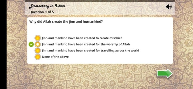 Islamic Quiz in English screenshot