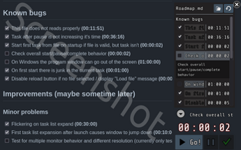 Micro TimeTracker - time tracker for Markdown lisis. Image