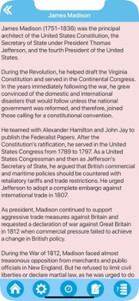 War of 1812 History screenshot