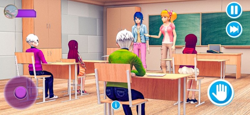Anime High School Teacher 3D Image