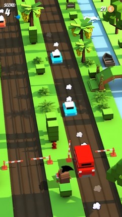Crossy Barrier Dash - Reckless Road Rush Block 3 Free Edition screenshot