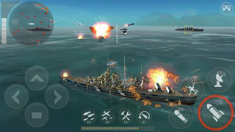 WARSHIP BATTLE:3D World War II screenshot