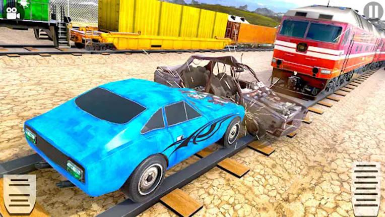 Train Car Crash Derby Game 3D screenshot