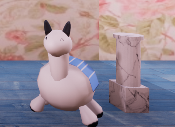 Mr. Llama In The Glass Store Image